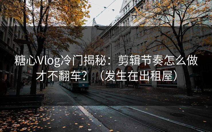 糖心Vlog冷门揭秘：剪辑节奏怎么做才不翻车？（发生在出租屋）  第1张