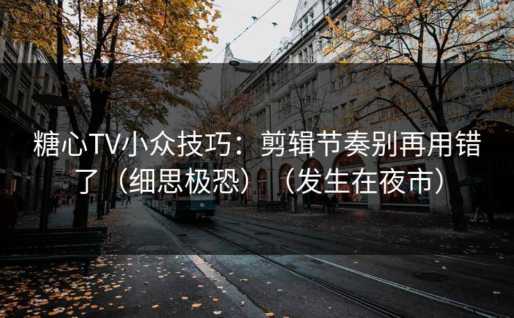 糖心TV小众技巧：剪辑节奏别再用错了（细思极恐）（发生在夜市）  第1张